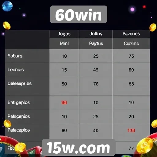 Comparação entre jogos populares no 60win
